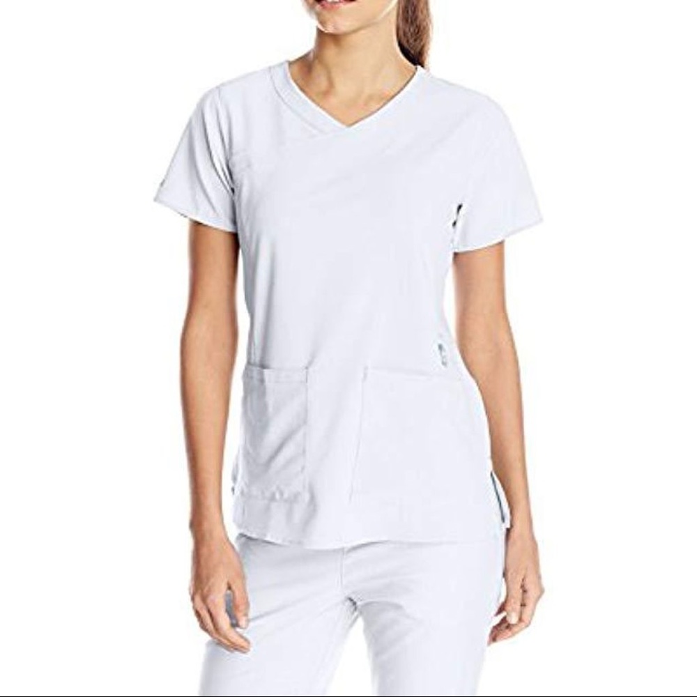 White Carhartt Cross Flex Scrub top